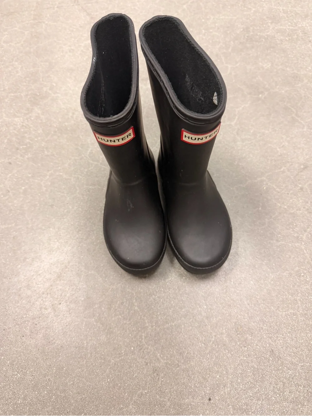 Hunter Kids Black Rain Boot